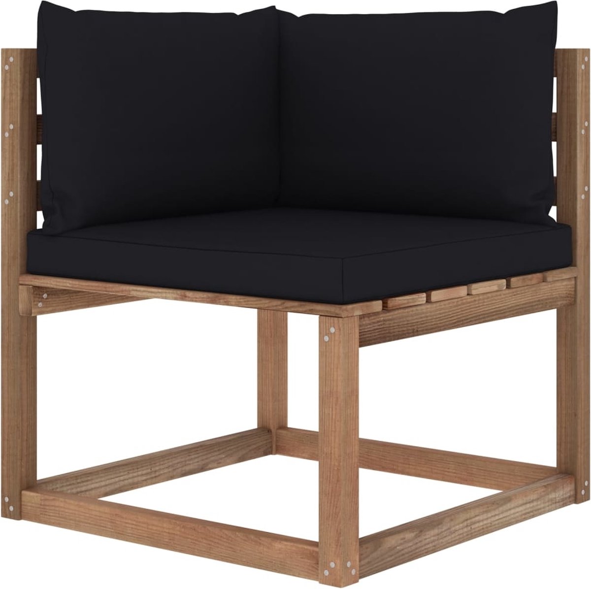 Vidaxl 5-delige Loungeset Pallet Met Kussens Geïmpregneerd Grenenhout - Bruin