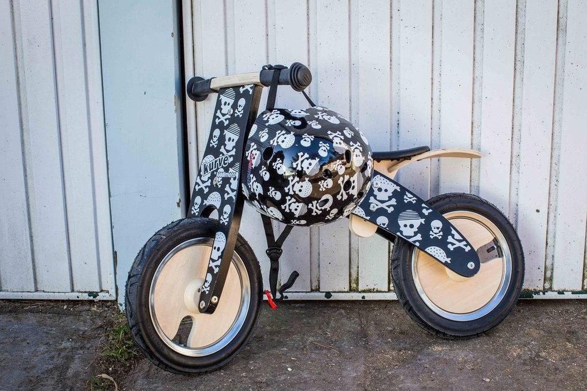 Kiddimoto Pirate Kinderhelm - Zwart