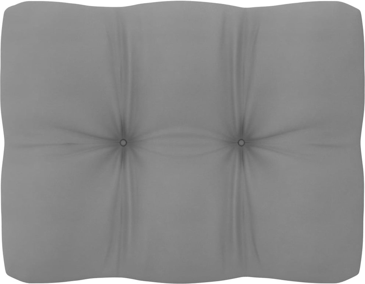 Vidaxl 7-delige Loungeset Met Kussens Massief Grenenhout - Grijs