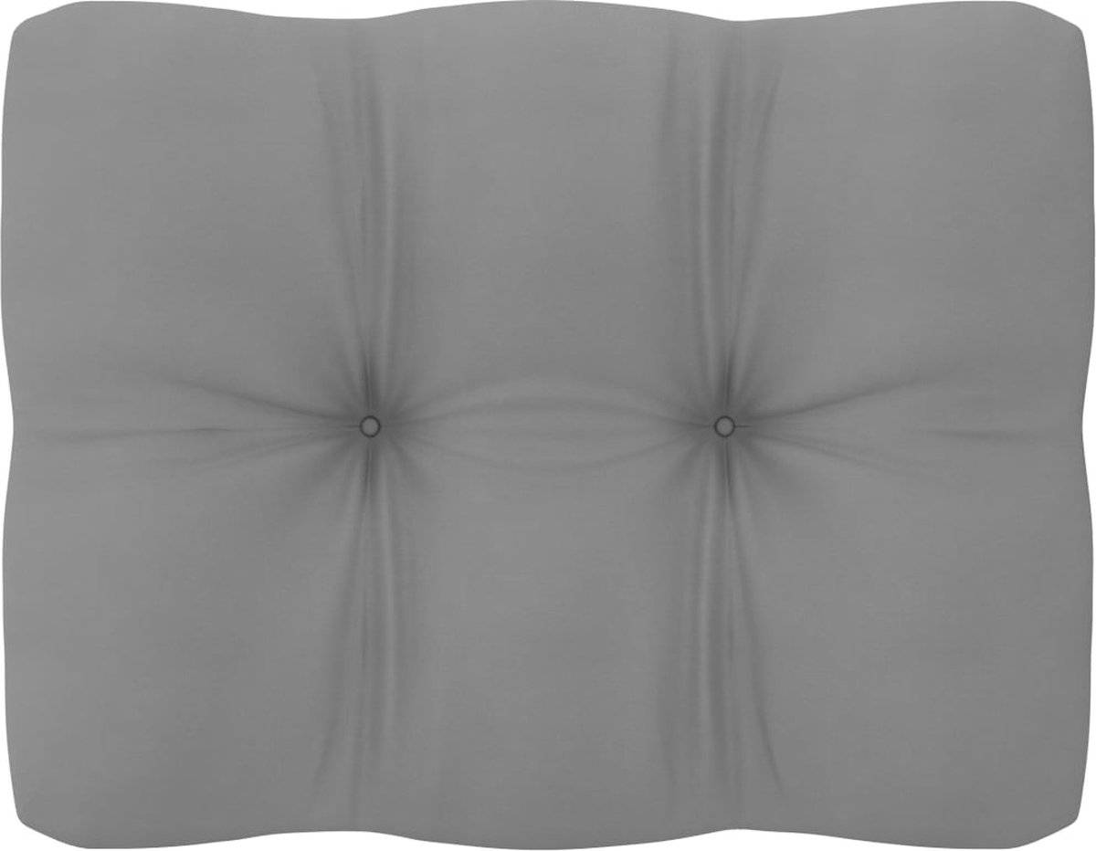 Vidaxl 9-delige Loungeset Met Kussens Massief Grenenhout - Grijs