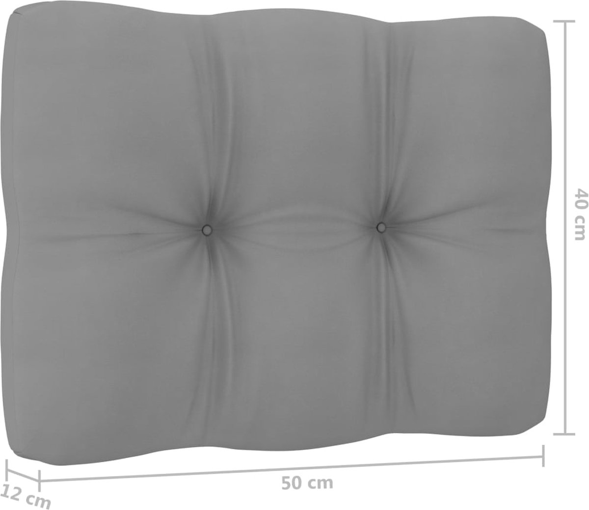 Vidaxl 6-delige Loungeset Met Kussens Massief Grenenhout - Grijs