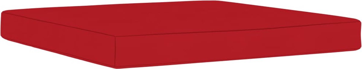 Vidaxl 6-delige Loungeset Met Rode Kussens - Rood