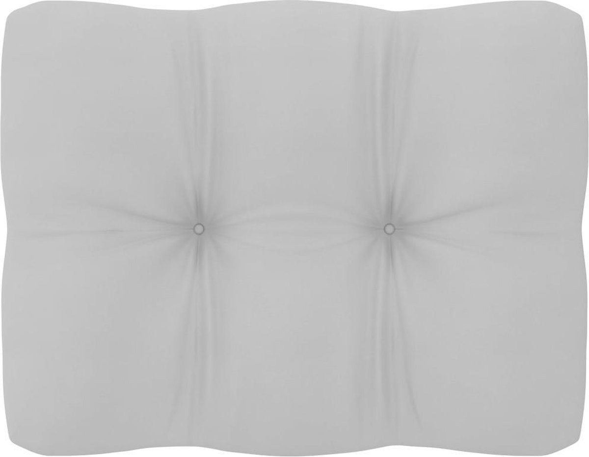 Vidaxl 9-delige Loungeset Met Kussens Massief Grenenhout - Grijs