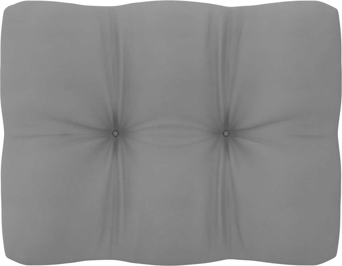 Vidaxl 9-delige Loungeset Met Kussens Massief Grenenhout - Grijs