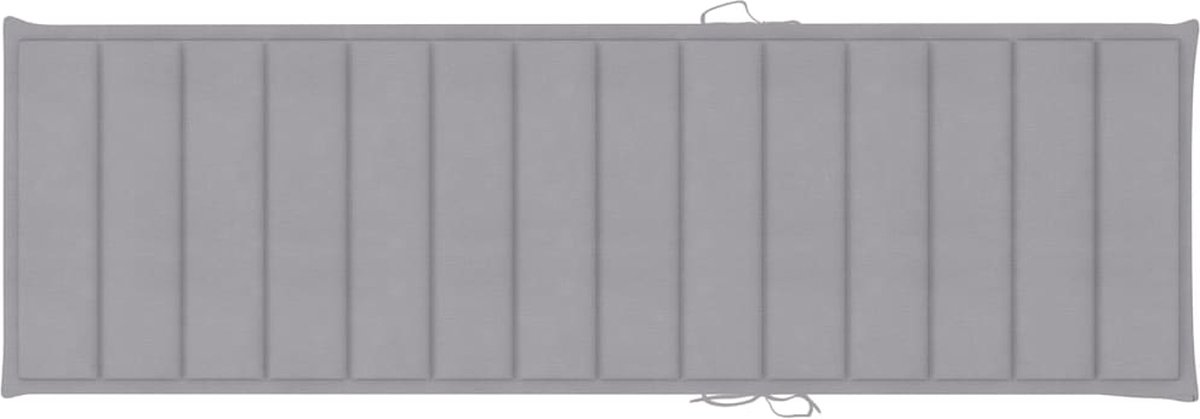 Vidaxl Ligbed Met Kussen Geïmpregneerd Grenenhout - Grijs