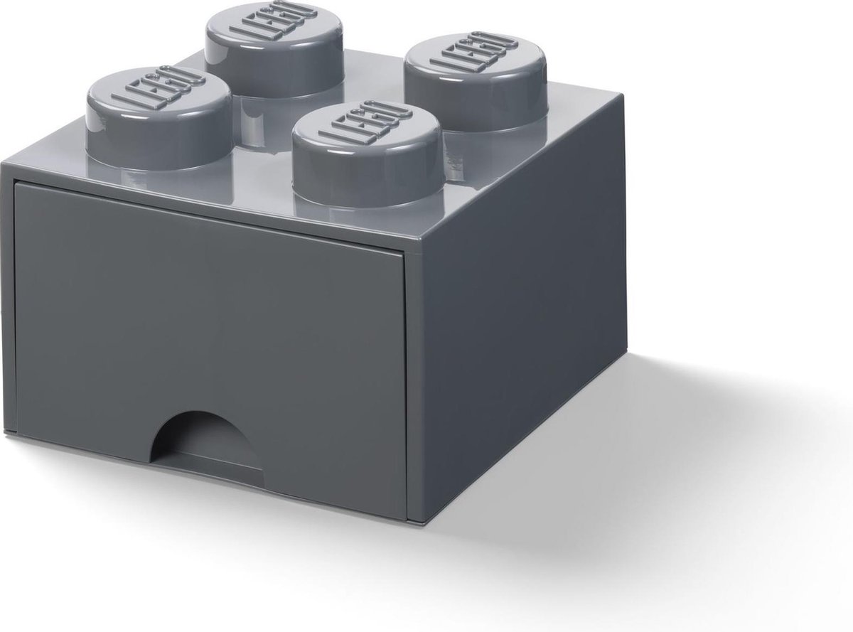 Lego Opbergdoos -blokje Met Lade, 5,7 Liter, - Polypropyleen - - Gris