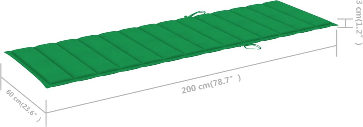 Vidaxl Ligbed 2-persoons Met Kussens Massief Acaciahout - Grijs