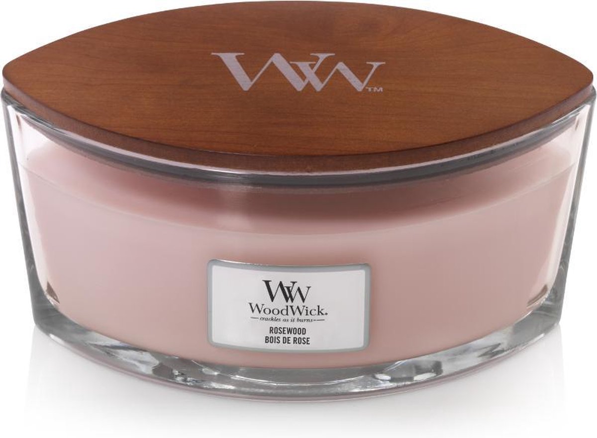 Ww Rosewood Ellipse Candle - Roze