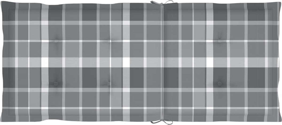 Vidaxl Schommelstoel Met Kussen Bamboe - Bruin