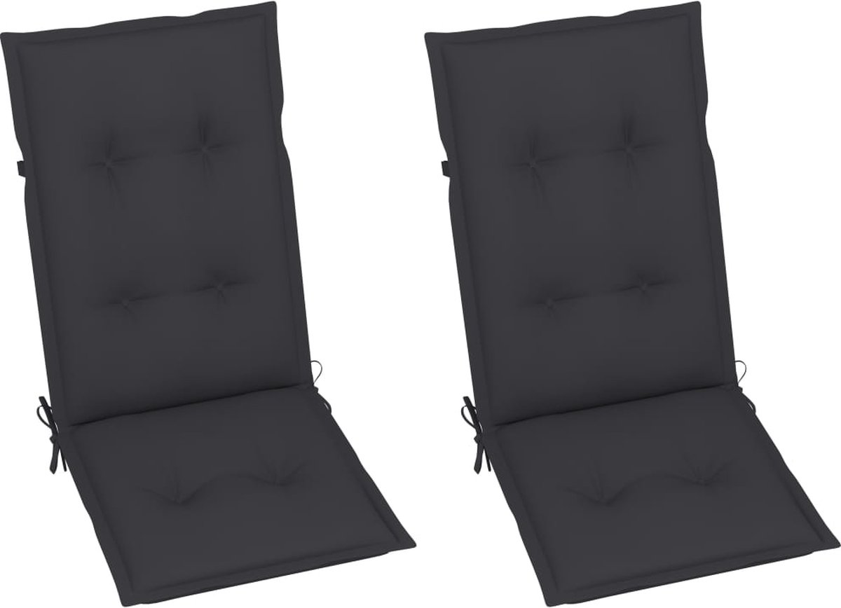 Vidaxl Schommelstoel Met Kussen Bamboe - Bruin