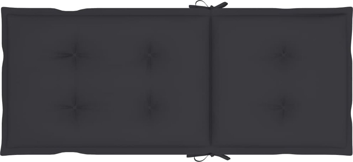 Vidaxl Schommelstoel Met Kussen Bamboe - Bruin