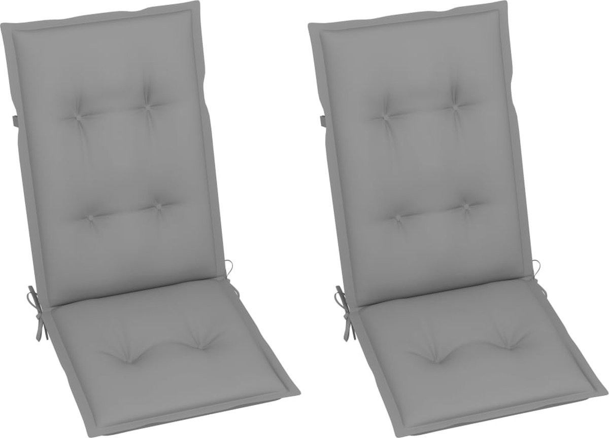 Vidaxl Schommelstoel Met Kussen Bamboe - Bruin