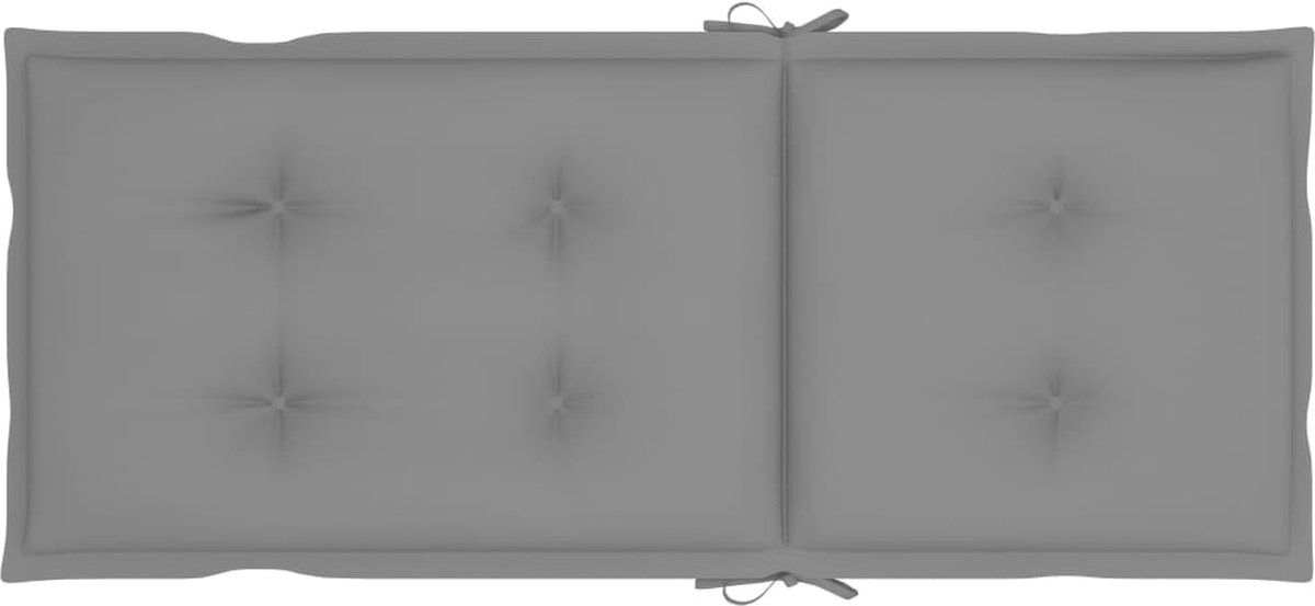 Vidaxl Schommelstoel Met Kussen Bamboe - Bruin