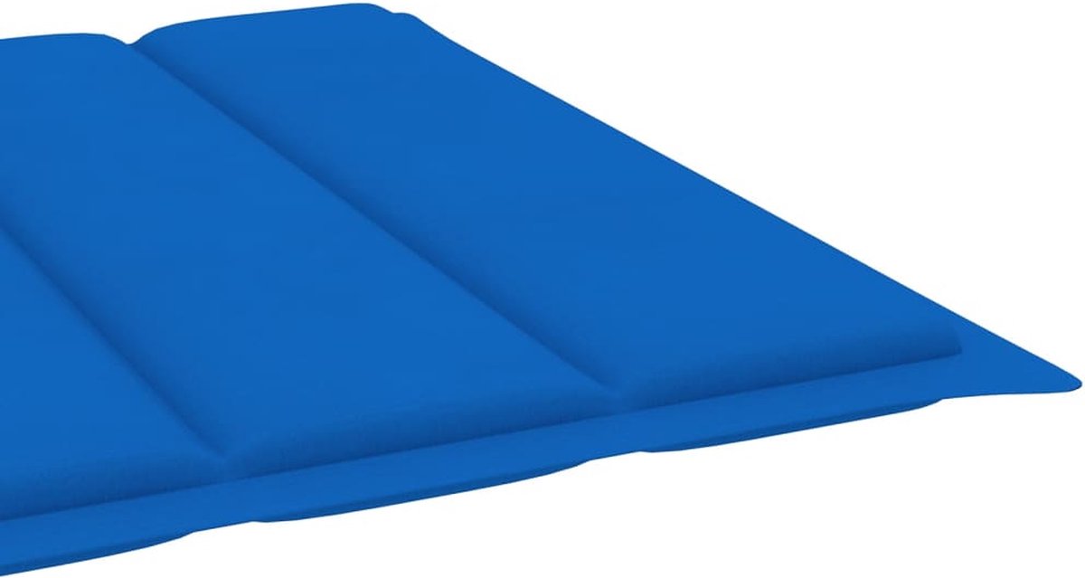 Vidaxl Ligbed Met Tafeltje En Kussen Geïmpregneerd Grenenhout - Blauw