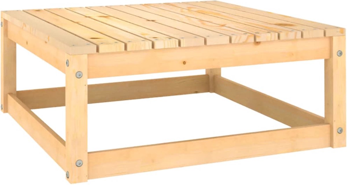 Vidaxl 10-delige Loungeset Met Kussens Massief Grenenhout - Grijs