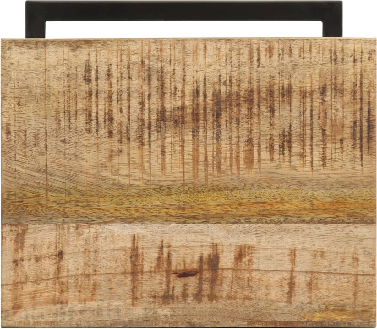 Vidaxl Bijzettafels 2 St 31,5x24,5x64,5 Cm Ruw Mangohout - Bruin