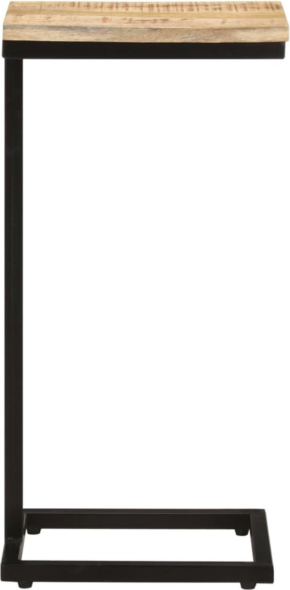 Vidaxl Bijzettafels 2 St 31,5x24,5x64,5 Cm Ruw Mangohout - Bruin