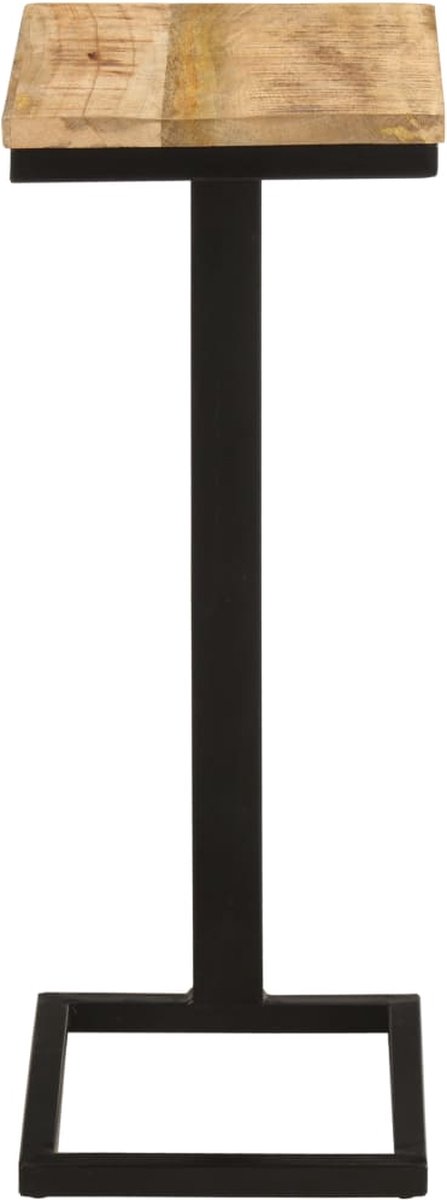 Vidaxl Bijzettafels 2 St 31,5x24,5x64,5 Cm Ruw Mangohout - Bruin
