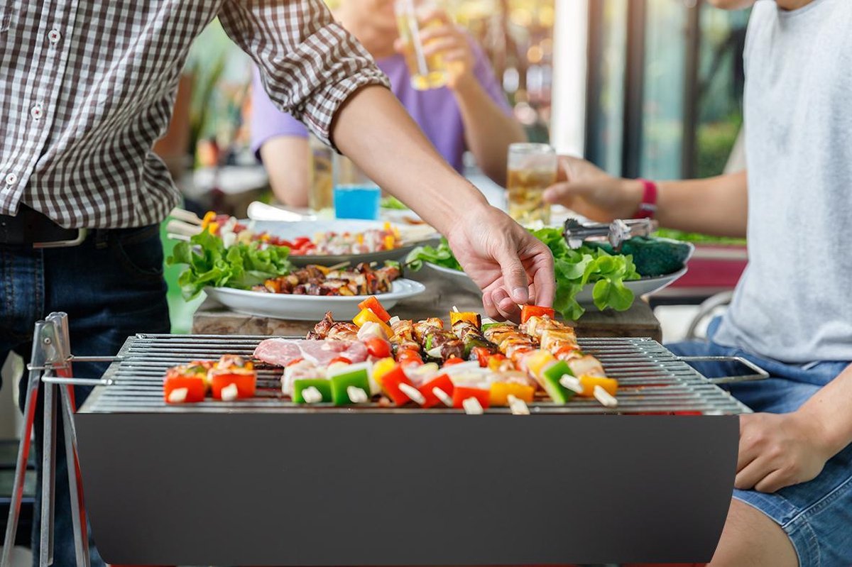 BBQ Collection Barbecue - Bbq - Draagbaar - Opvouwbaar - Losse Vuurschaal En Grillrooster - - Zwart