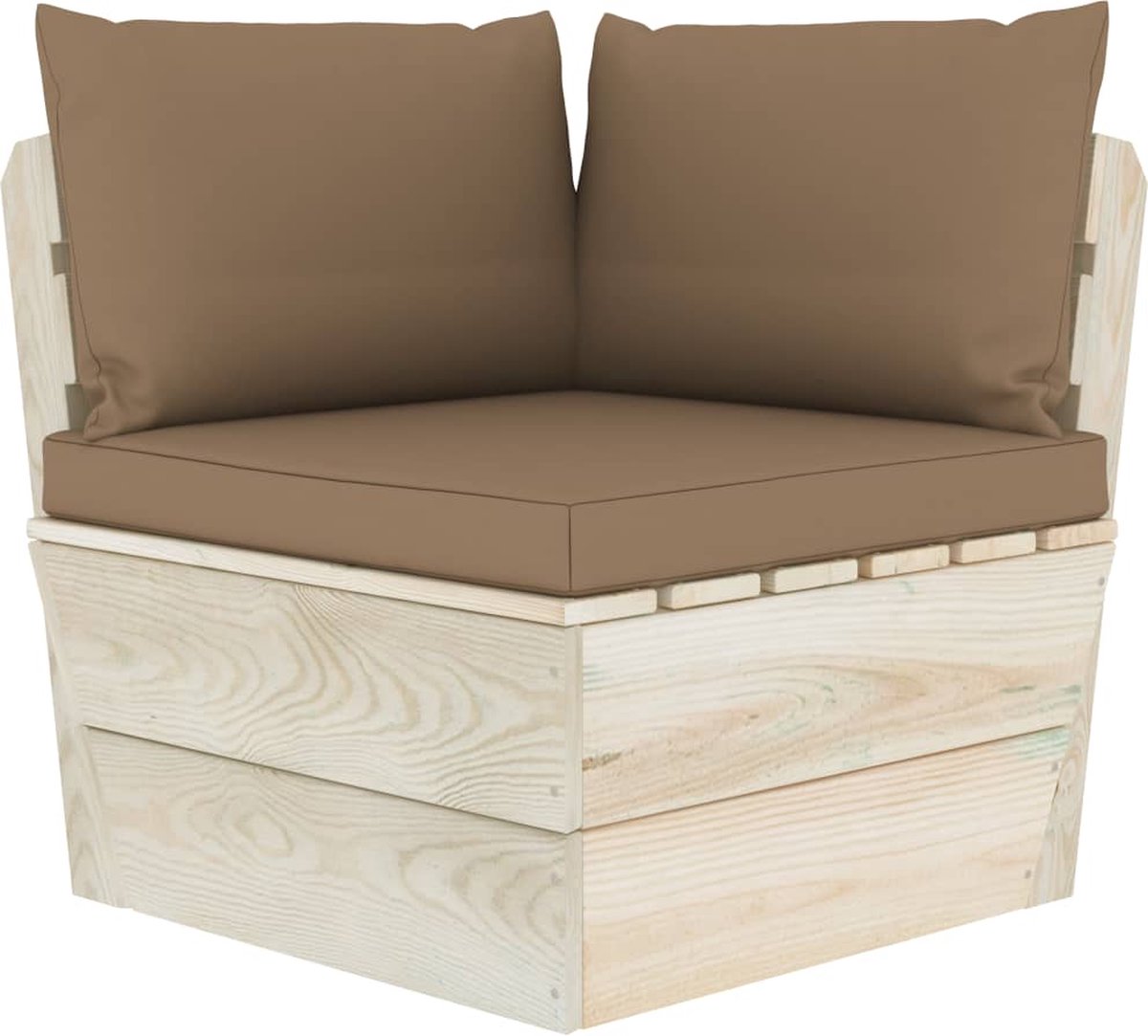 Vidaxl 8-delige Loungeset Met Kussens Pallet Vurenhout - Bruin
