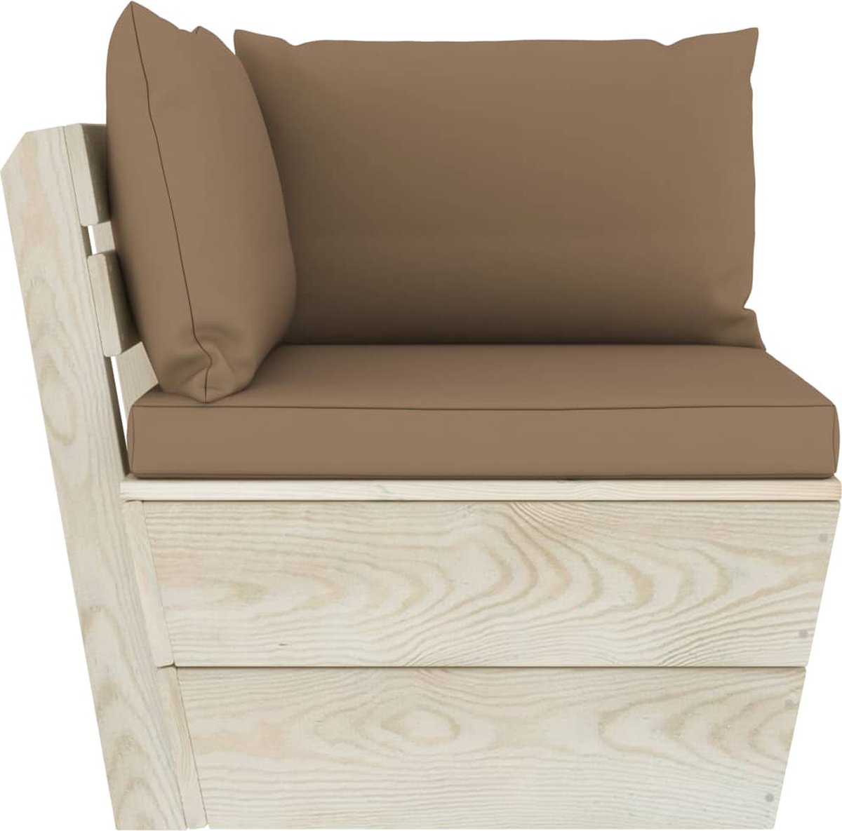 Vidaxl 8-delige Loungeset Met Kussens Pallet Vurenhout - Bruin