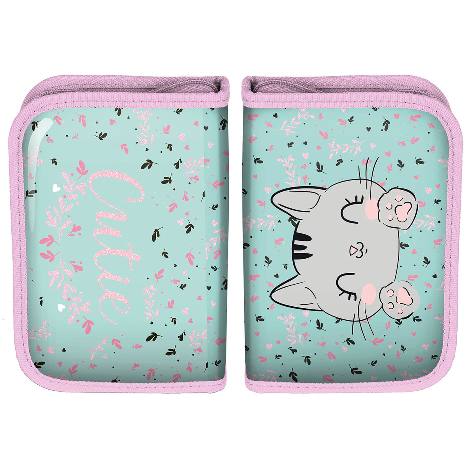 Animal Pictures Gevuld Etui Cat - 19.5 X 13.5 Cm - 22 St. - Polyester