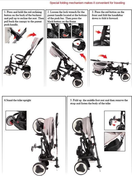 Qplay Driewieler Rito Deluxe - - Blauw