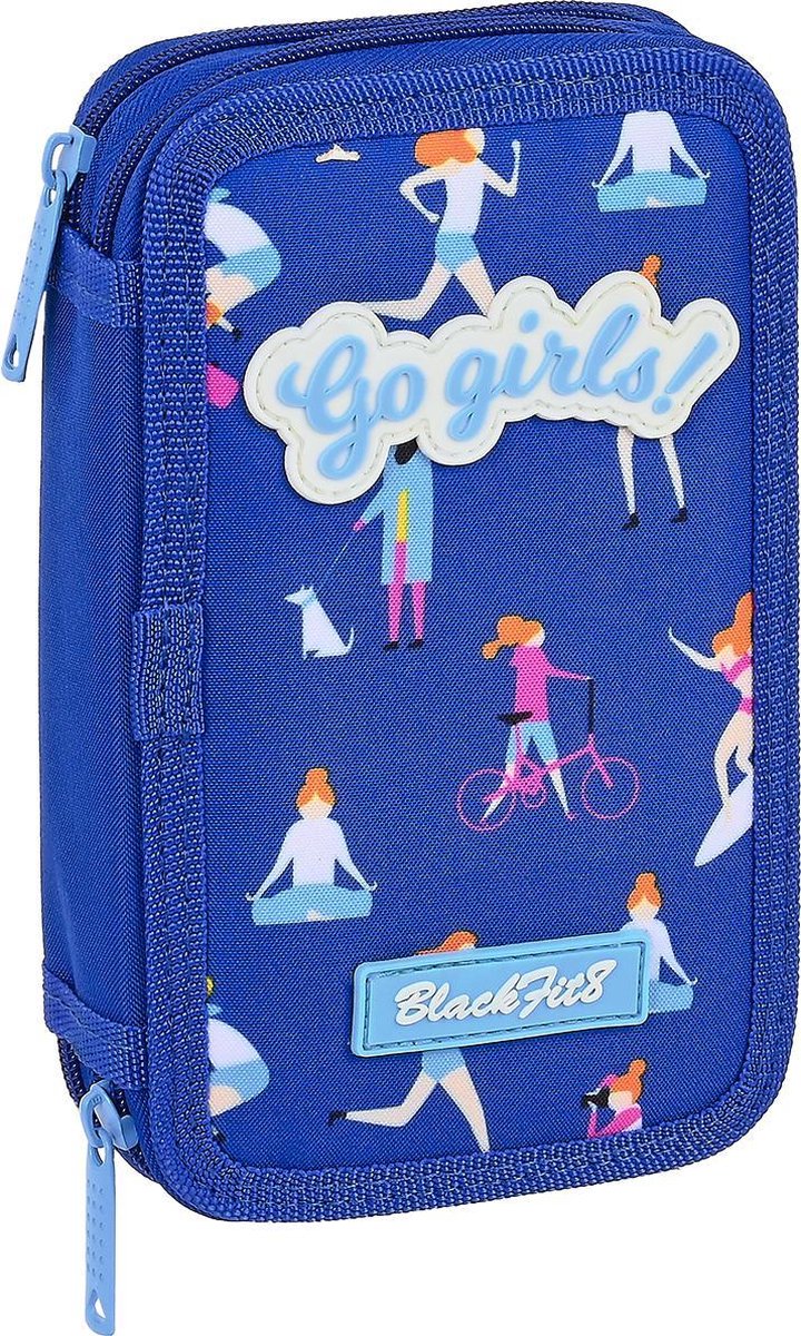 Blackfit8 Gevuld Etui Go Girls - 19.5 X 12.5 Cm - 28 St. - Polyester - Blauw