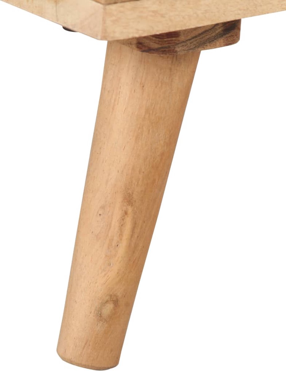 Vidaxl Nachtkastje 40x30x50 Cm Massief Acaciahout - Beige