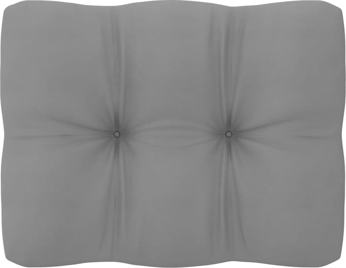 Vidaxl 8-delige Loungeset Met Kussens Massief Grenenhout - Grijs