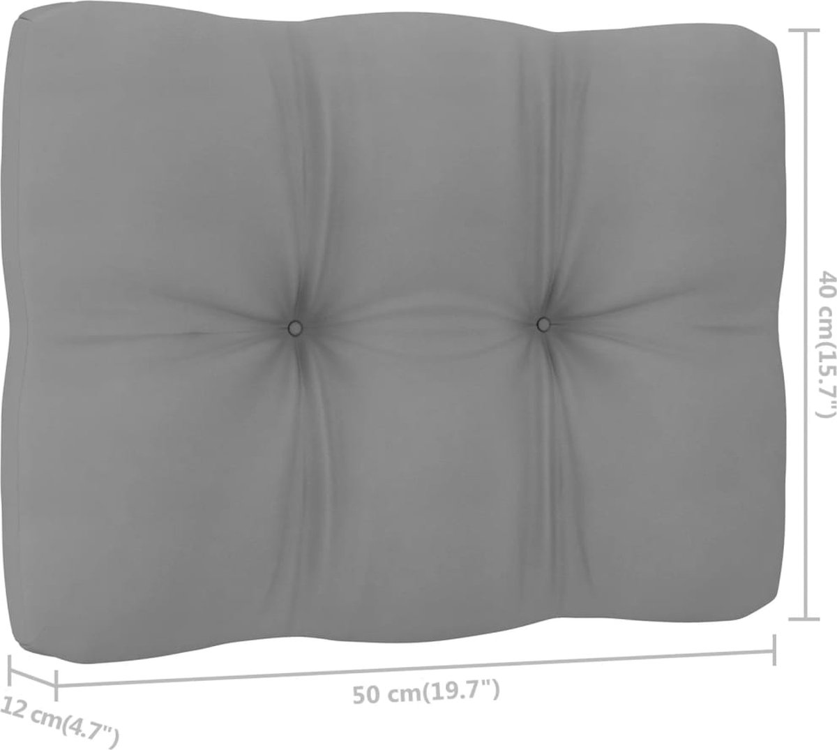 Vidaxl 4-delige Loungeset Met Kussens Massief Grenenhout - Grijs