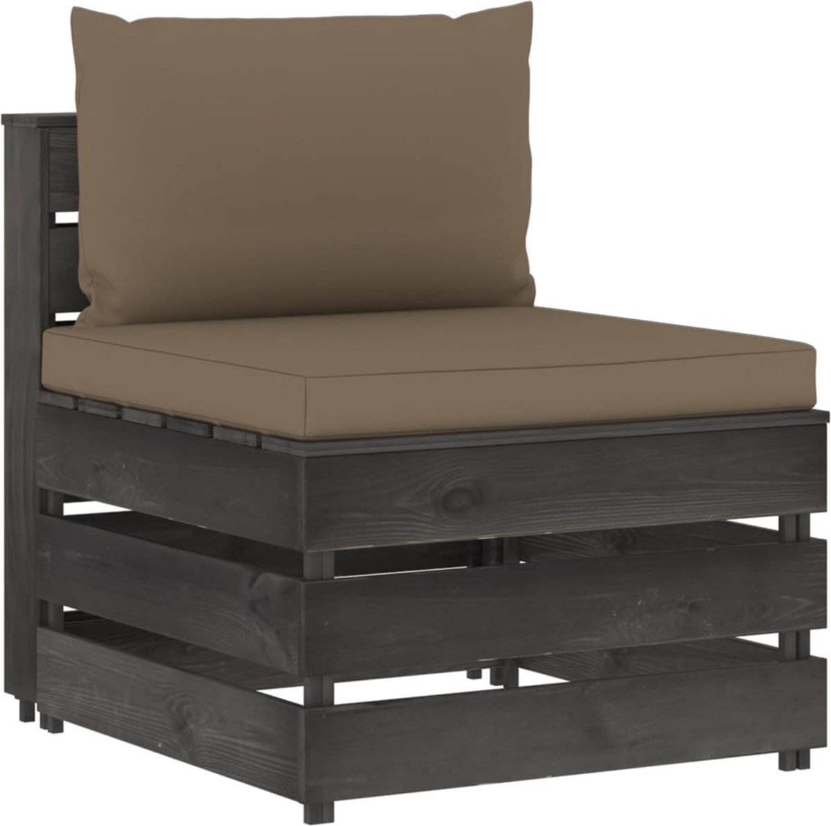 Vidaxl 8-delige Loungeset Met Kussens Geïmpregneerd Hout - Bruin