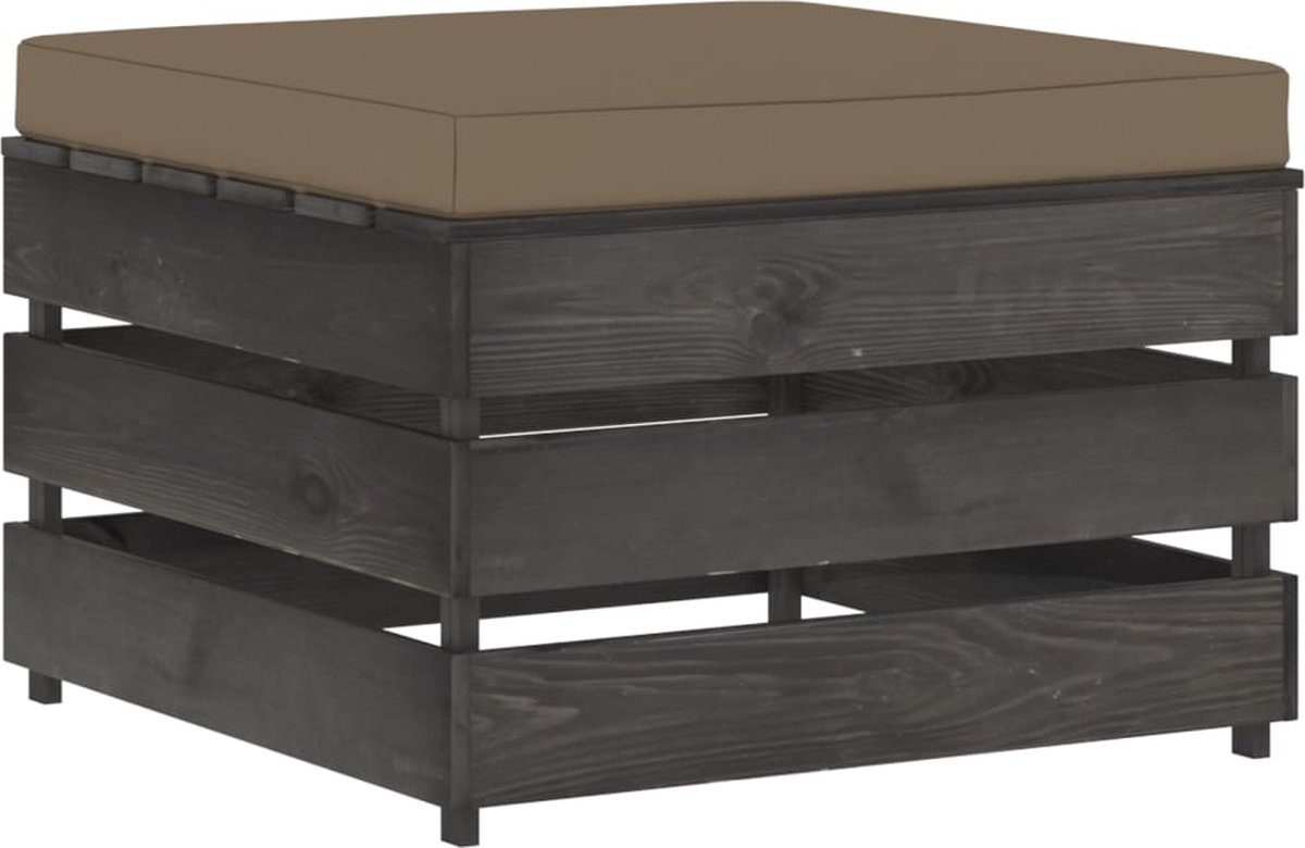 Vidaxl 8-delige Loungeset Met Kussens Geïmpregneerd Hout - Bruin