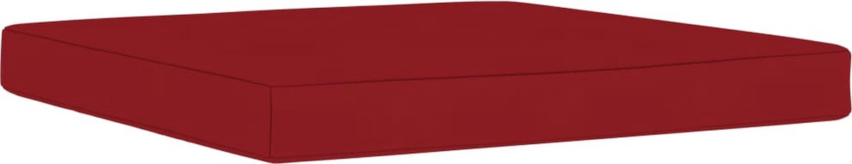 Vidaxl 6-delige Loungeset Met Wijnrode Kussens - Rood