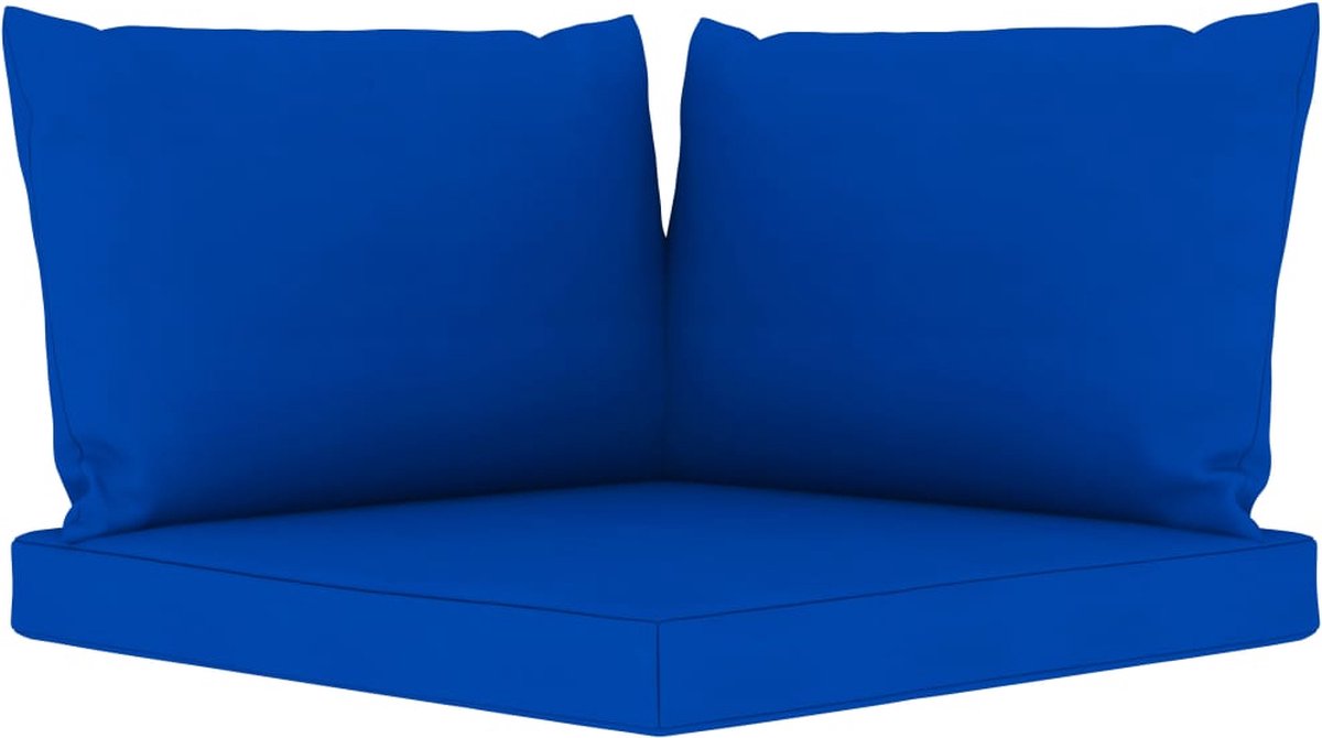 Vidaxl 6-delige Loungeset Mete Kussens - Blauw