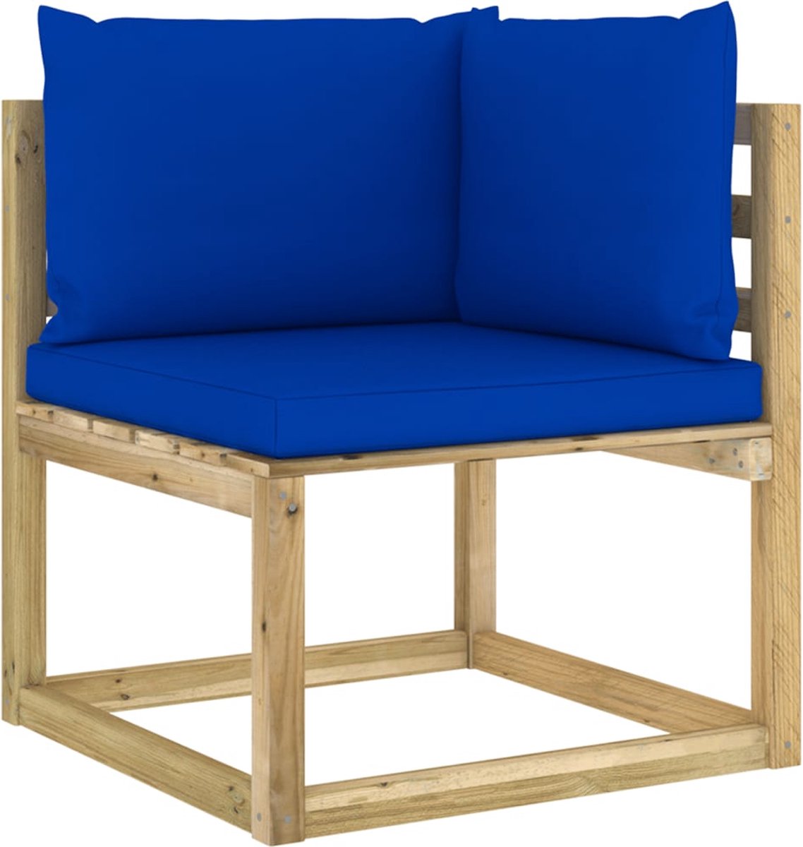Vidaxl 10-delige Loungeset Met Kussens Geïmpregneerd Grenenhout - Bruin