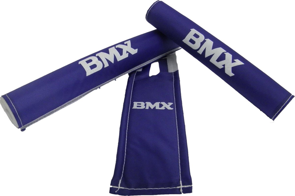 Pads Bmx Junior Foam 3-delig - Blauw