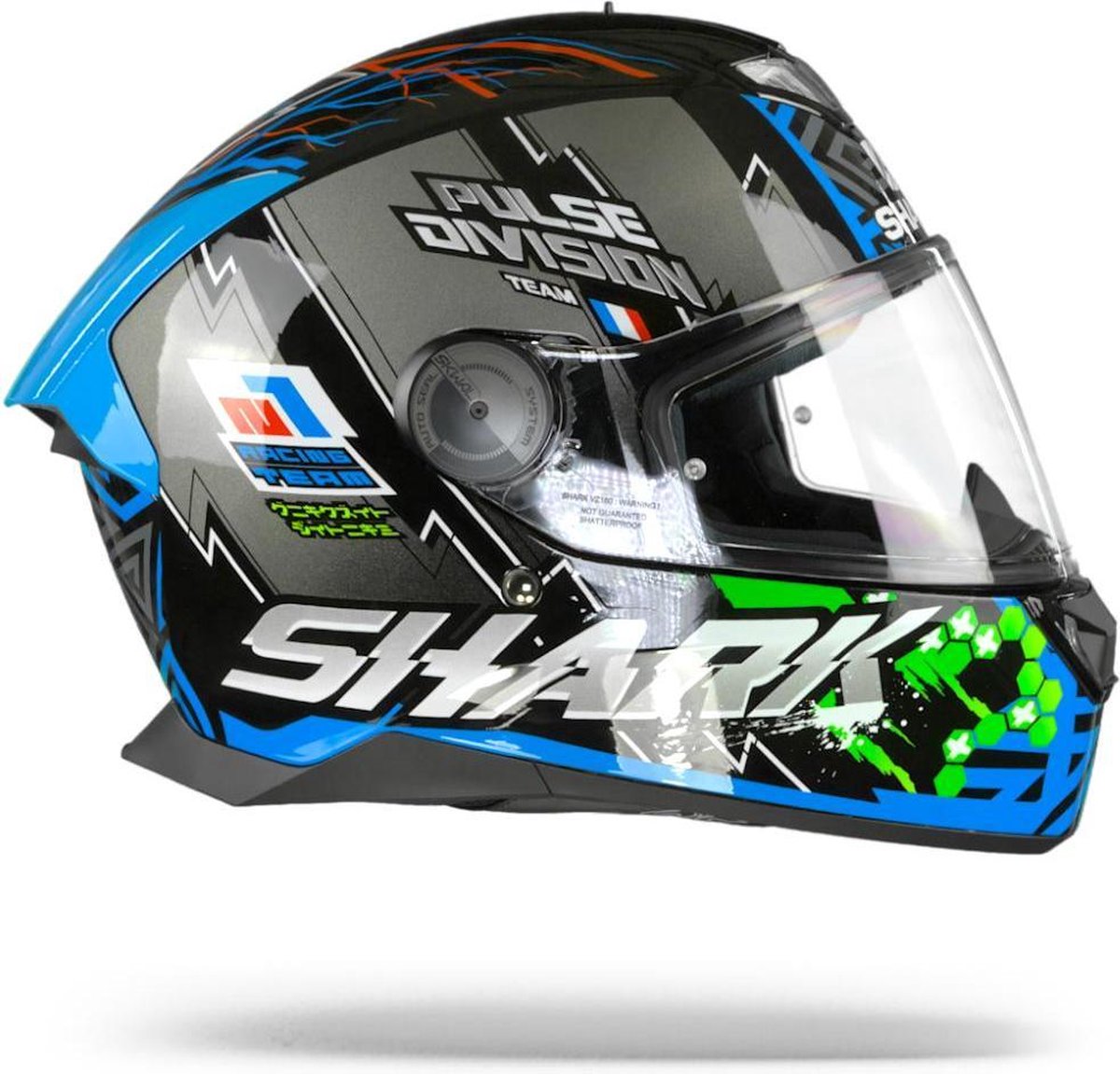 Shark Integraal Motorhelm Skwal 2.2 Noxxys + Kap - En Blauw - Zwart