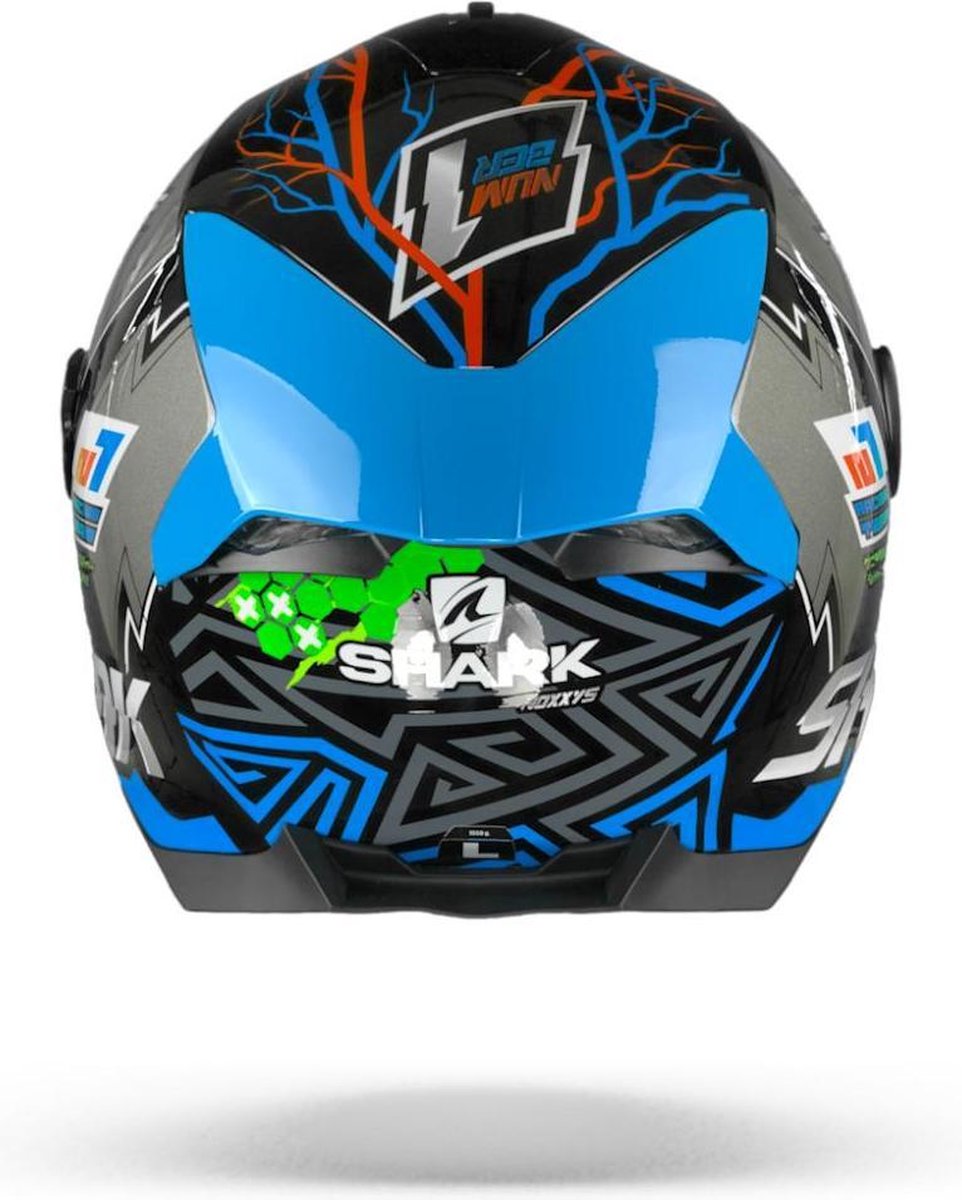 Shark Integraal Motorhelm Skwal 2.2 Noxxys + Kap - En Blauw - Zwart