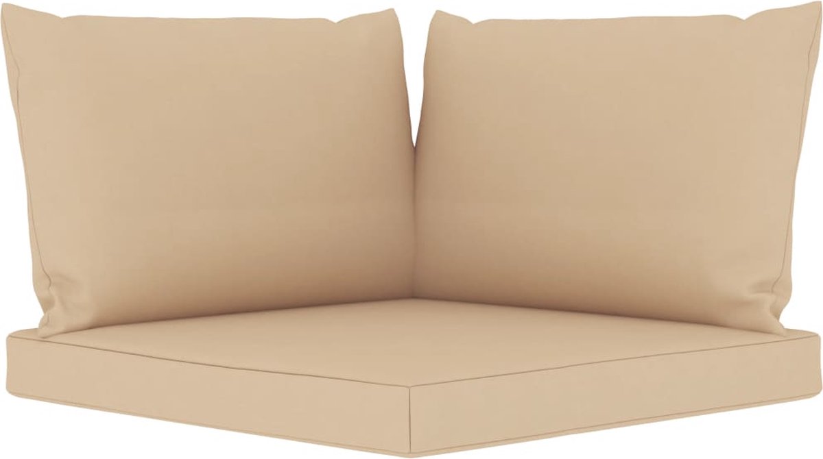 Vidaxl Tuinbank 3-zits Met Kussens - Bruin