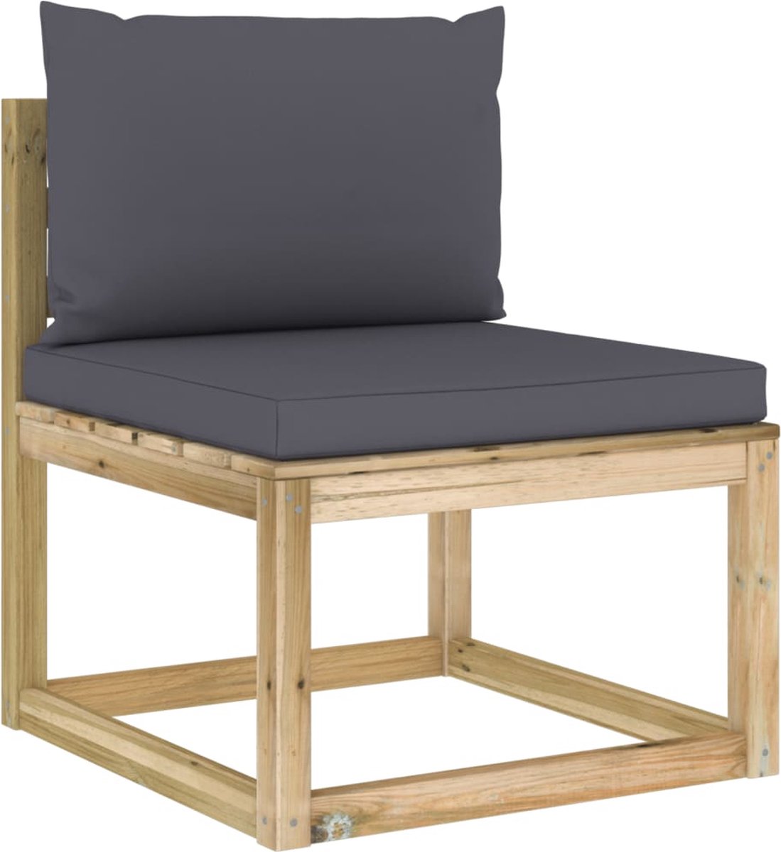 Vidaxl 11-delige Loungeset Met Kussens Geïmpregneerd Grenenhout