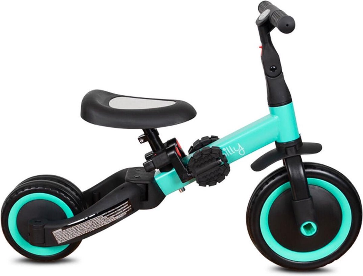 Billy Loopfiets 4-in-1 Fresa - Turquoise