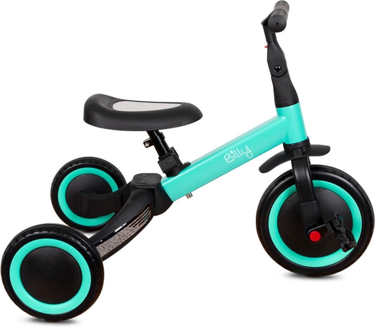 Billy Loopfiets 4-in-1 Fresa - Turquoise