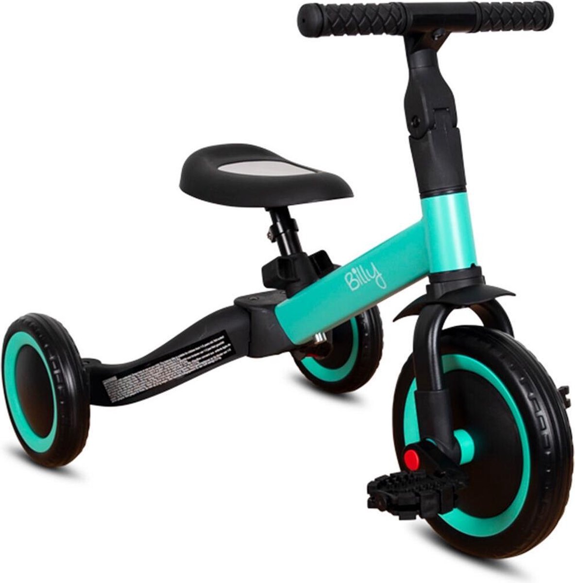 Billy Loopfiets 4-in-1 Fresa - Turquoise