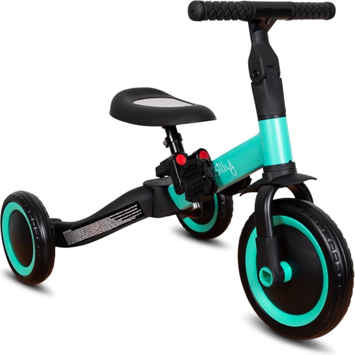 Billy Loopfiets 4-in-1 Fresa - Turquoise