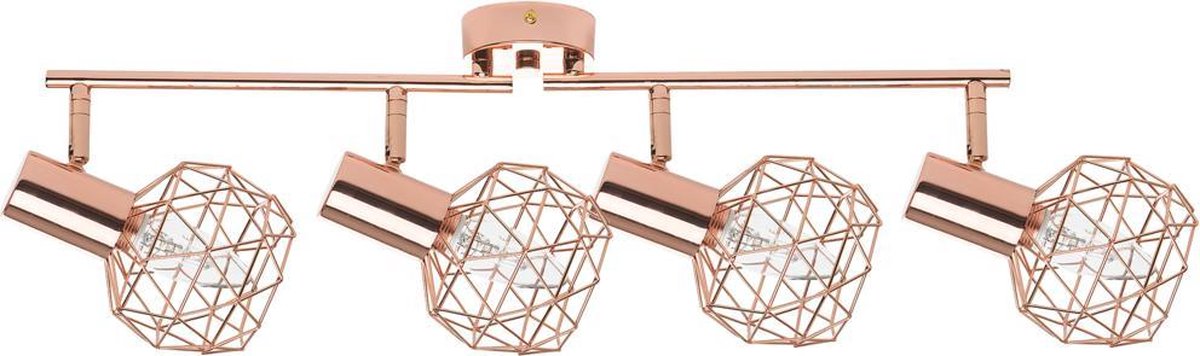 Beliani Chenab - Plafondlamp-koper-metaal