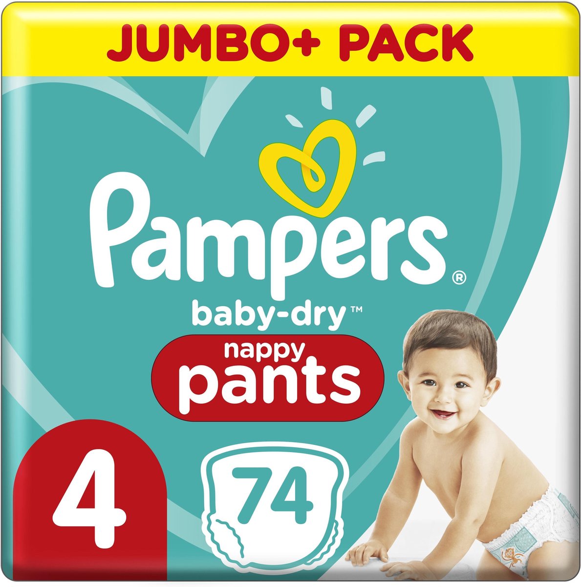 Pampers Baby Dry Pants Maat 4 - 74 Luierbroekjes