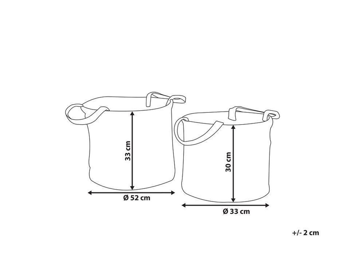 Beliani Kaella - Mand--jute - Beige