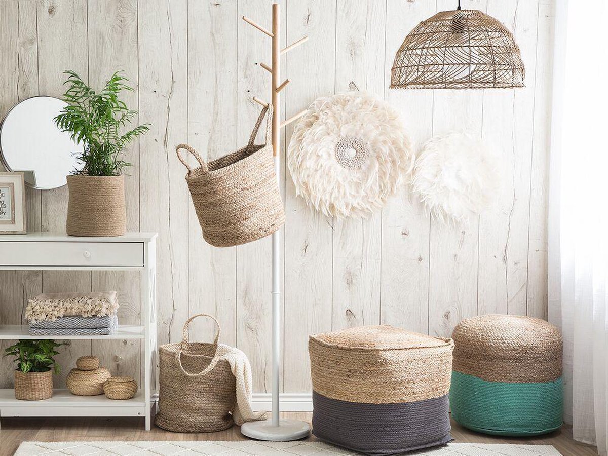 Beliani Kaella - Mand--jute - Beige