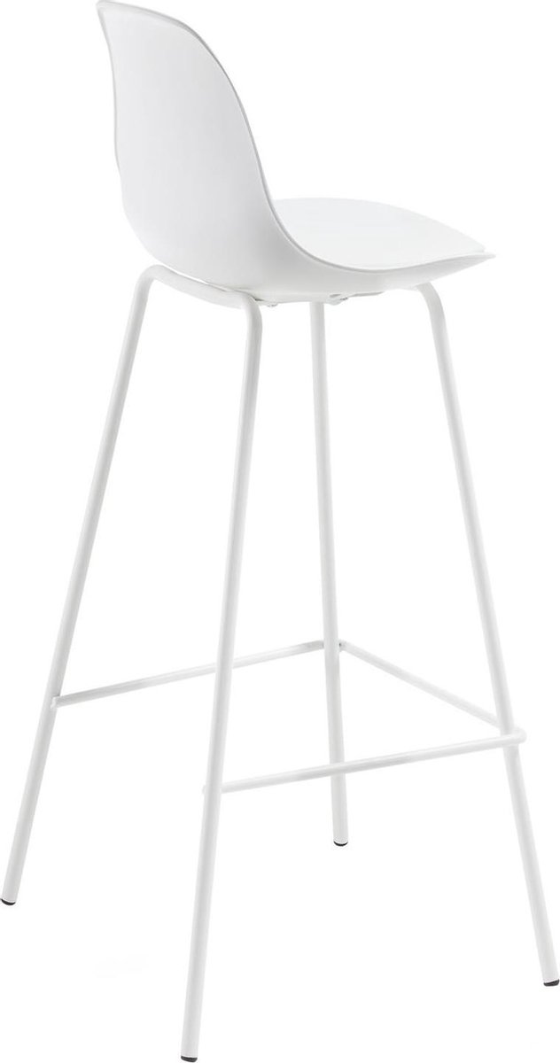 Kave Home Lysna Barkruk - Wit